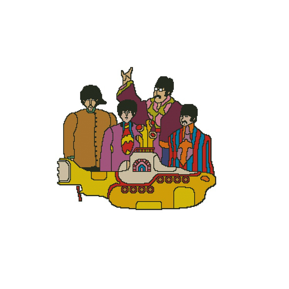 Yellow Submarine Cross Stitch Pattern 116 1