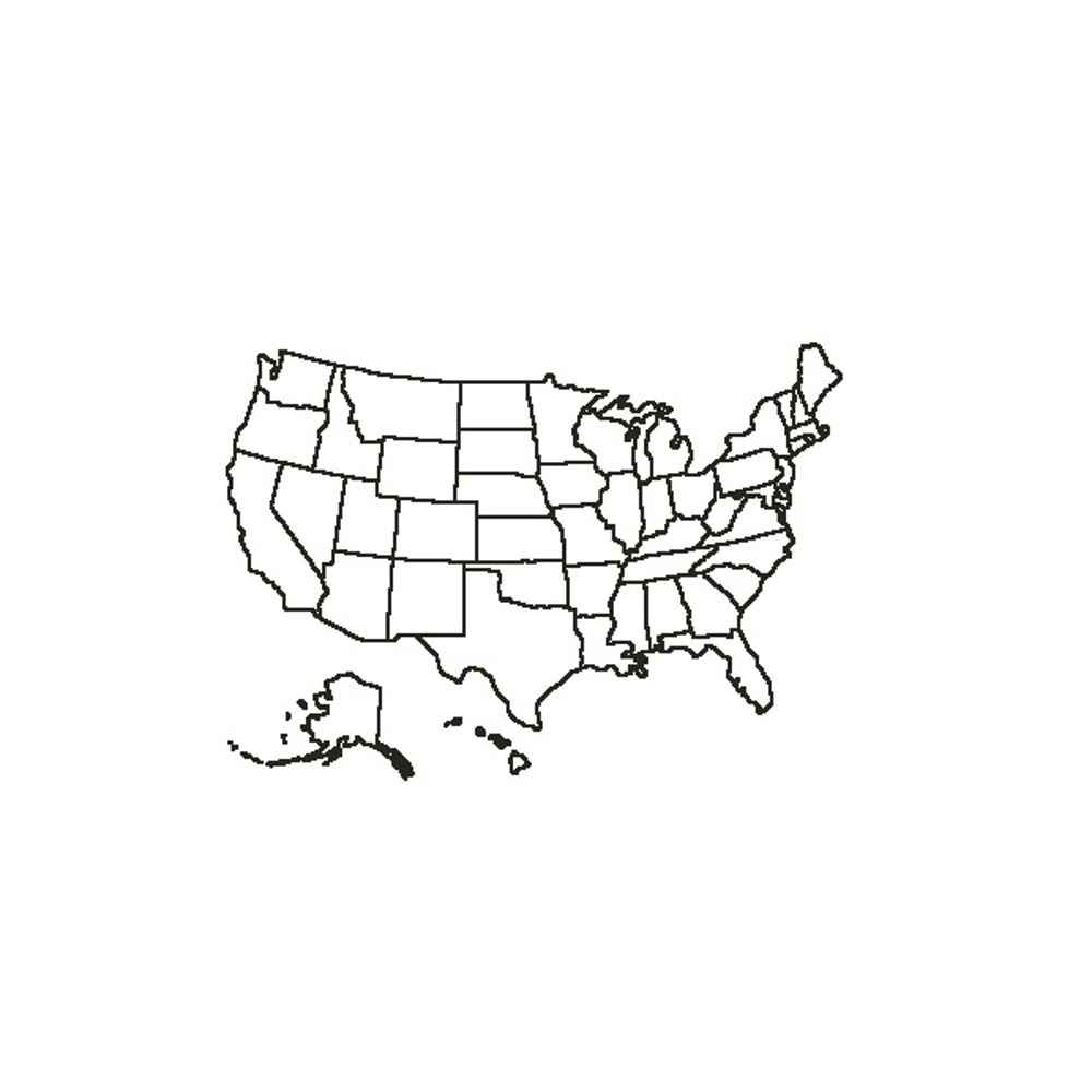 USA Map Outline Cross Stitch Pattern 125 1