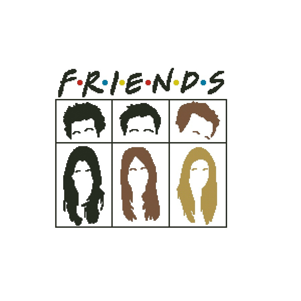 Friends Cross Stitch Pattern 185 1