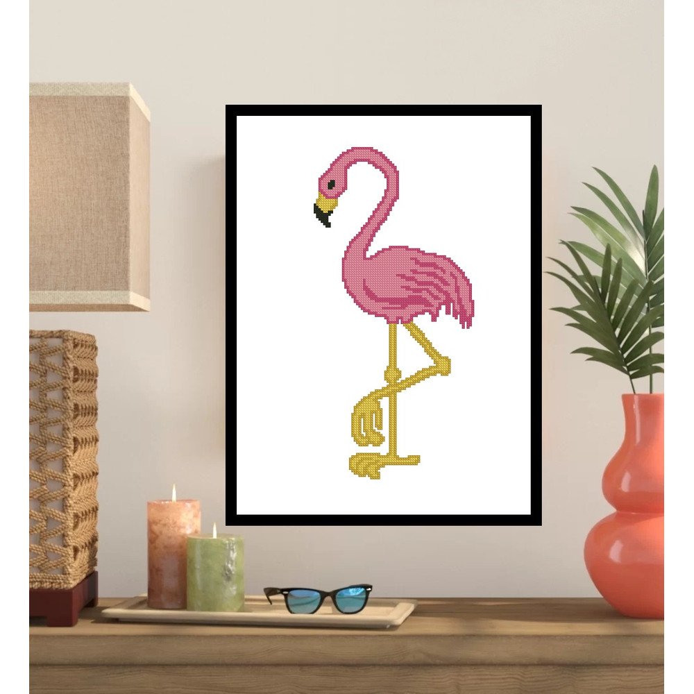 Flamingo Cross Stitch Pattern 114 0