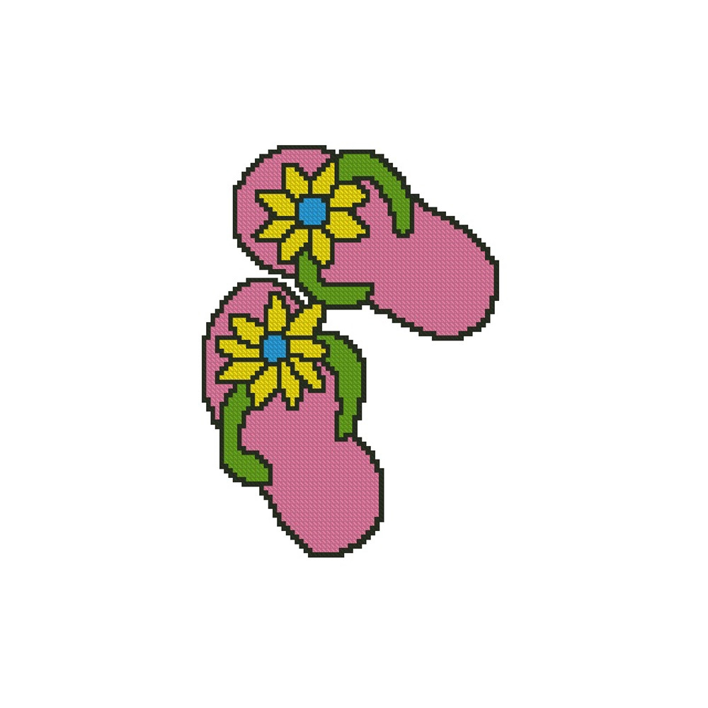 Flip Flops Cross Stitch Pattern 349 1