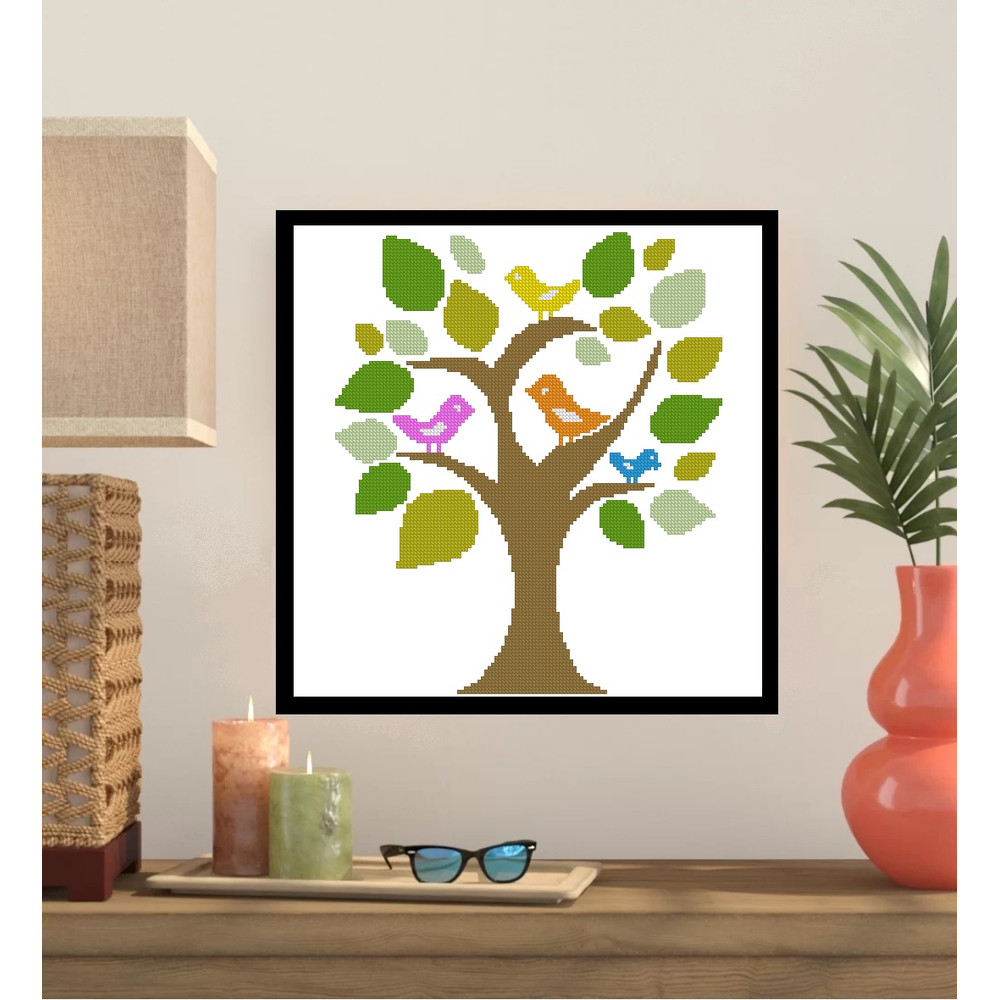 Fantasy Tree Cross Stitch Pattern 365 0