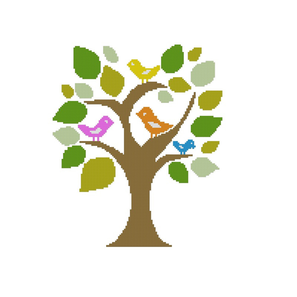 Fantasy Tree Cross Stitch Pattern 365 1