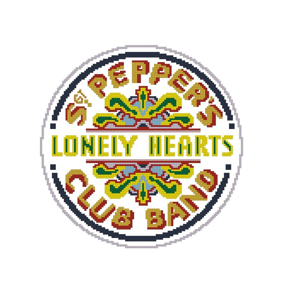 Sgt Pepper Lonely Hearts Club Band Cross Stitch Pattern 137 1