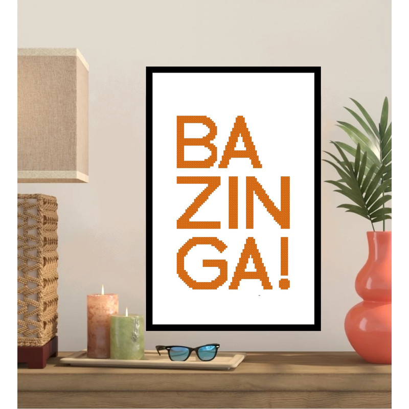 Bazinga Cross Stitch Pattern 134 0