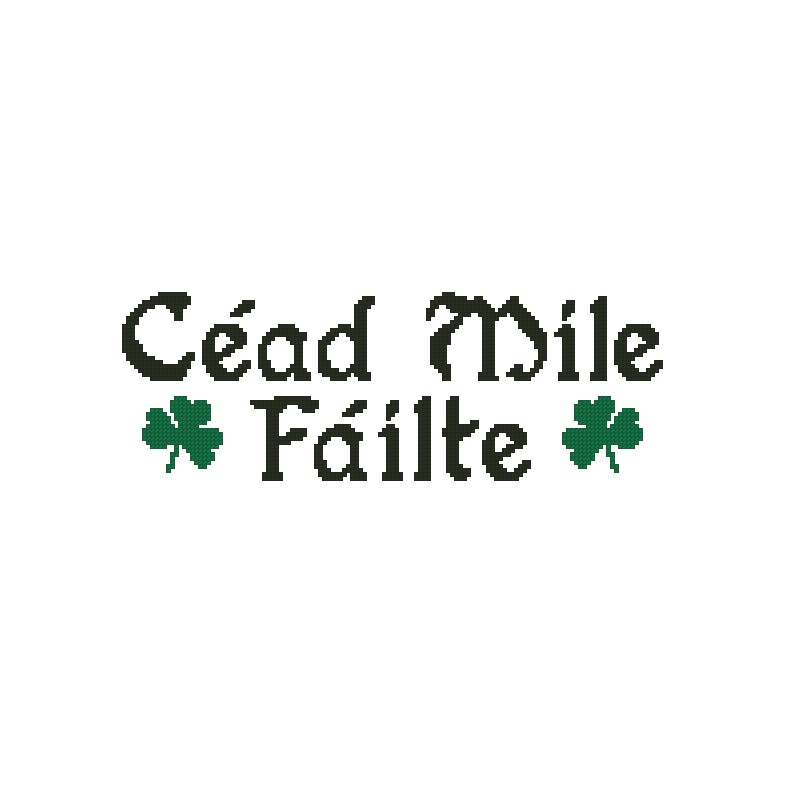Cead Mile Failte Cross Stitch Pattern 379 1