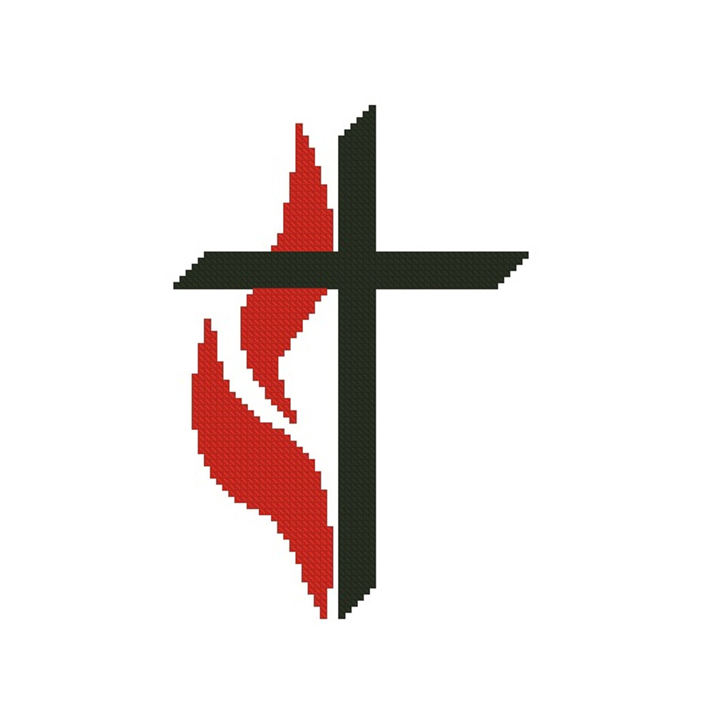 Small Methodist Cross Cross Stitch Pattern 188 1