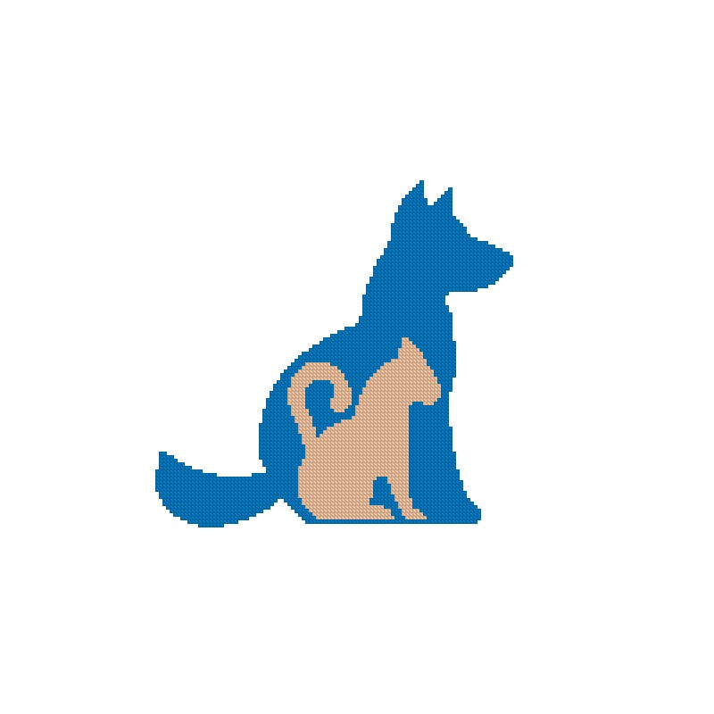 Dog Cat Love Cross Stitch Pattern 393 1