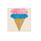 Ice Cream Paper Pieced Quilt Block Pattern OC111 1