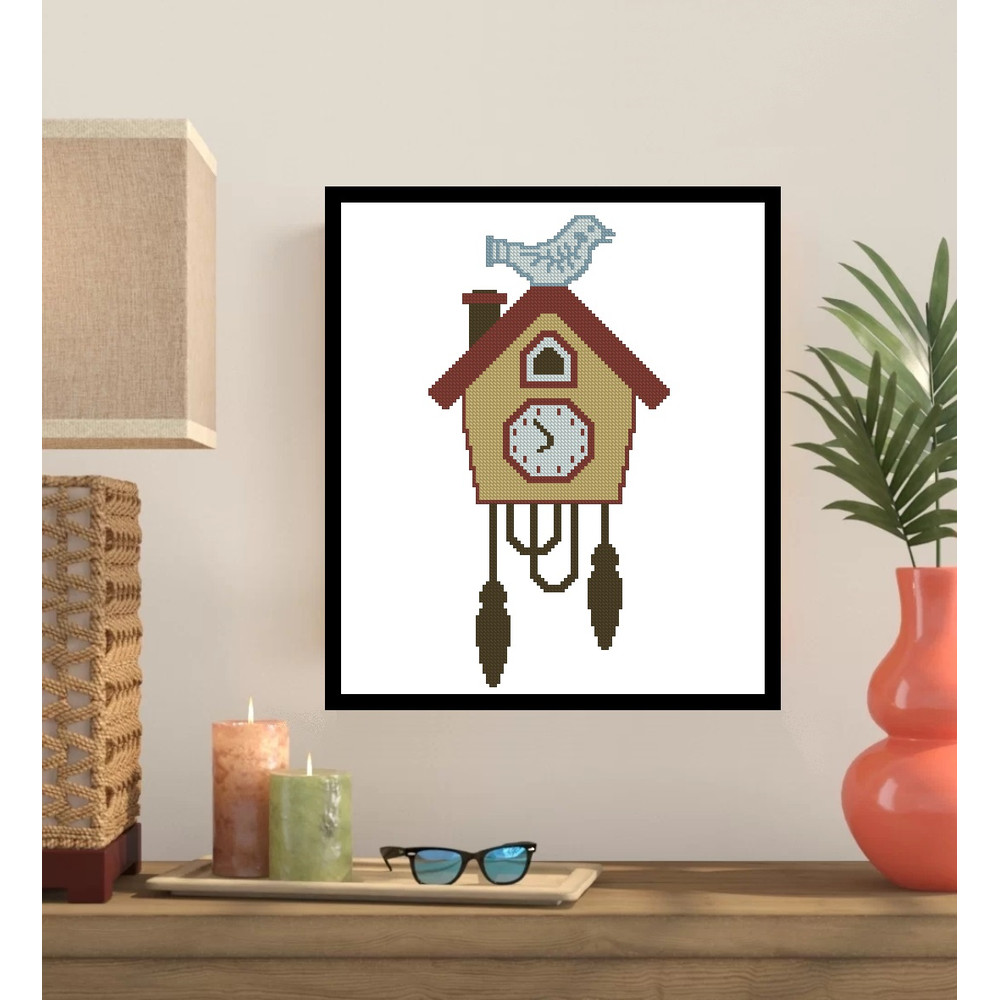 Cuckoo Clock Cross Stitch Pattern 341 0