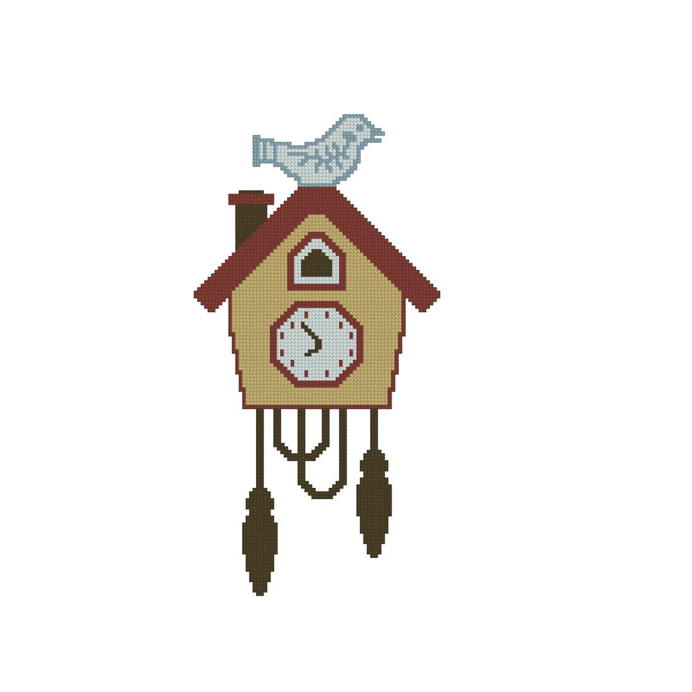 Cuckoo Clock Cross Stitch Pattern 341 1