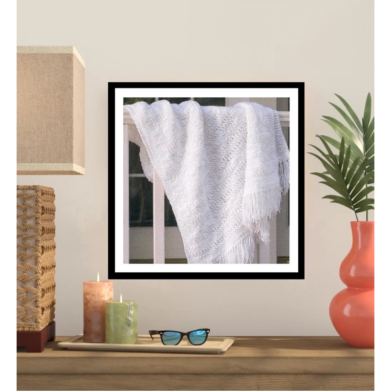 Snow White Elegance Shawl Knit Pattern 319 0