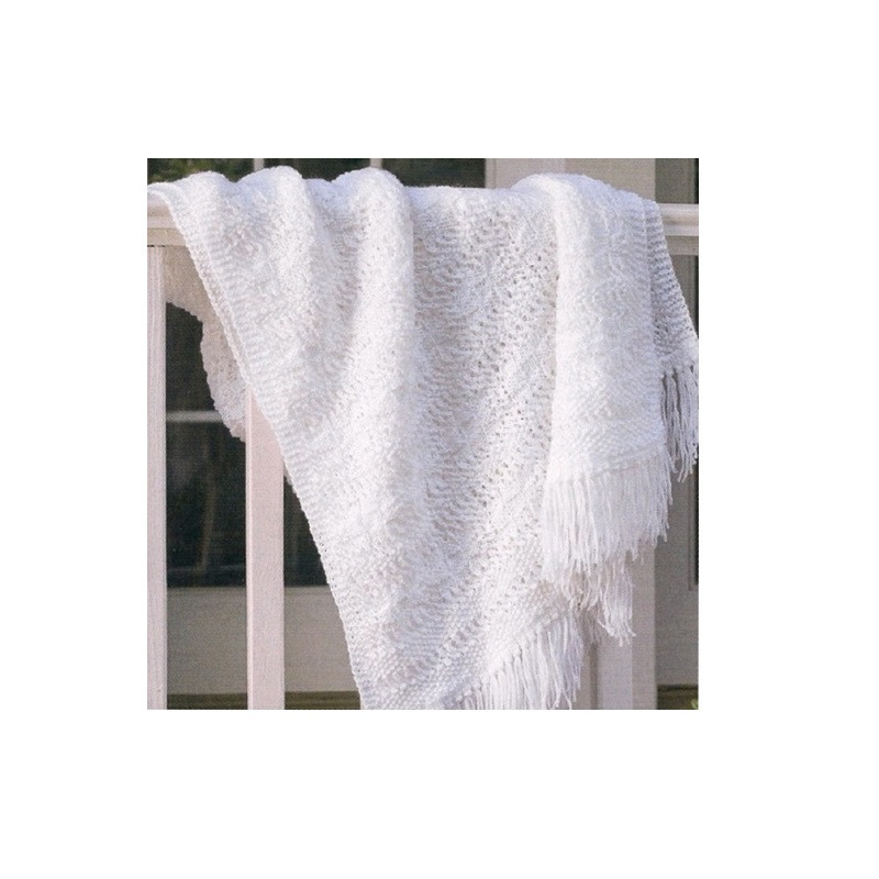 Snow White Elegance Shawl Knit Pattern 319 1