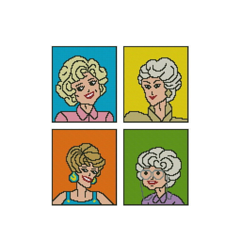 Golden Girls Cross Stitch Pattern 391 1