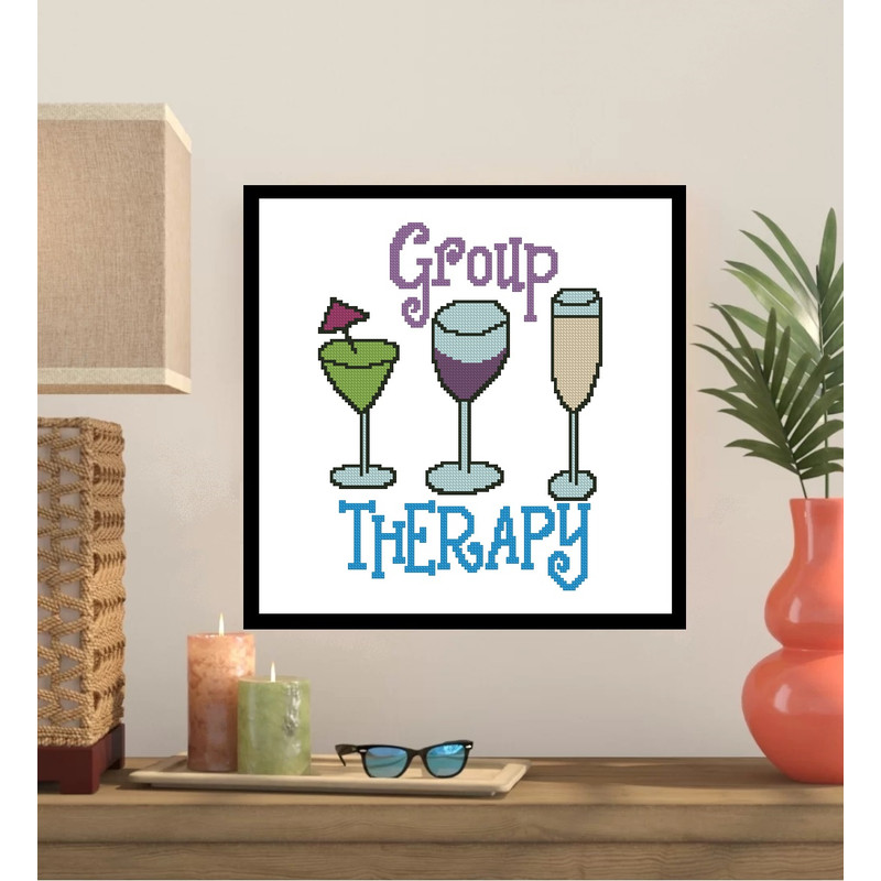 Group Therapy Cross Stitch Pattern 362 0