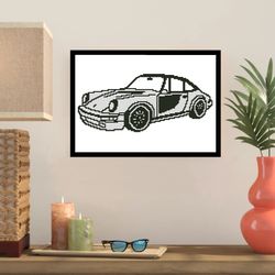porsche 911 cross stitch pattern -334