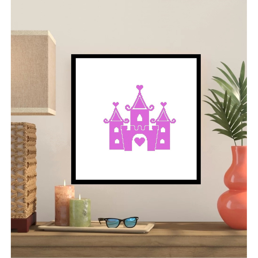 Princess Castle Cross Stitch Pattern 386 0