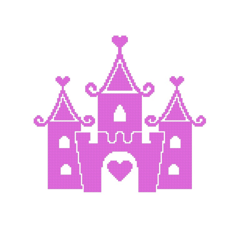 Princess Castle Cross Stitch Pattern 386 1