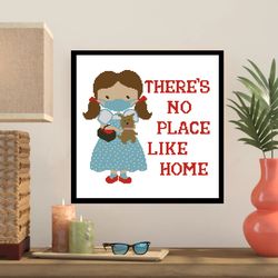 no place like home cross stitch pattern -329