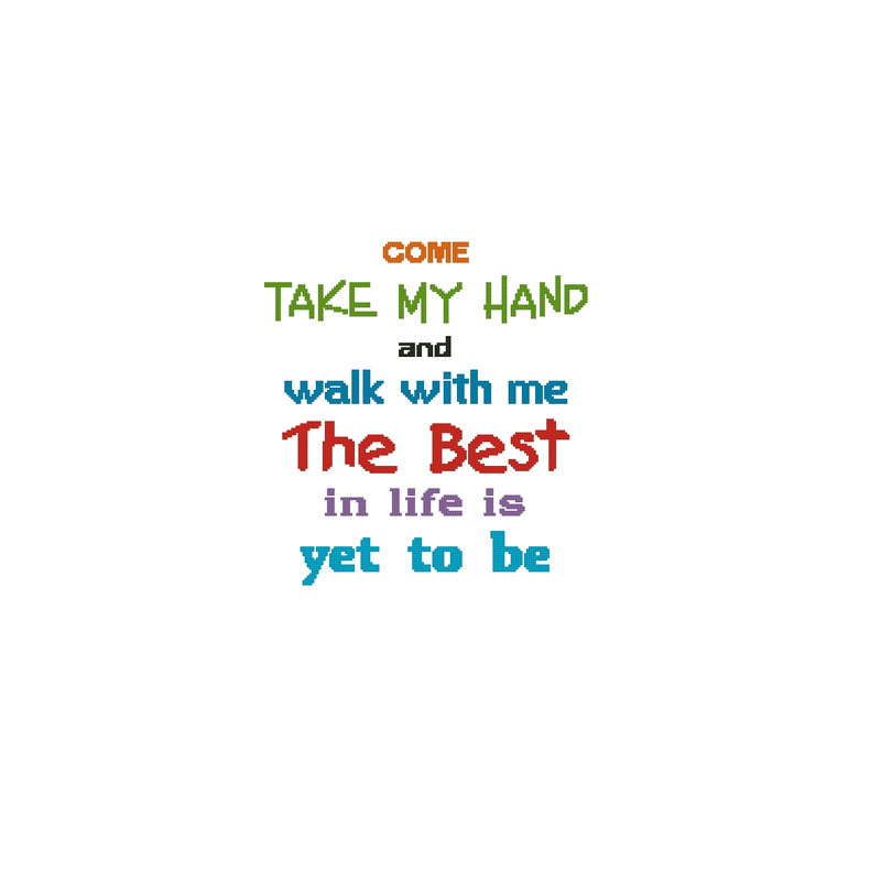 Take My Hand Cross Stitch Pattern 325 1