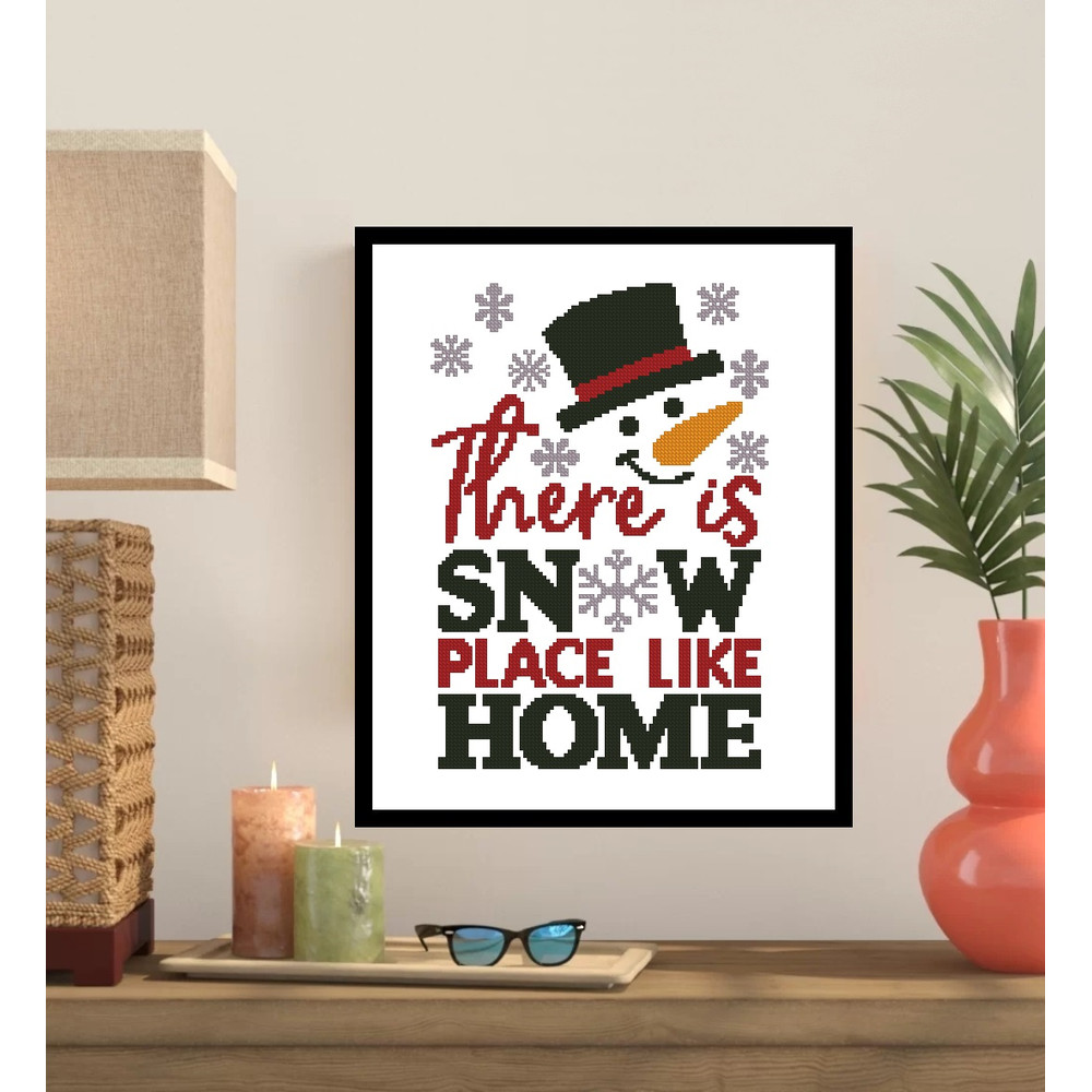 Snow Place Like Home Cross Stitch Pattern 165 0