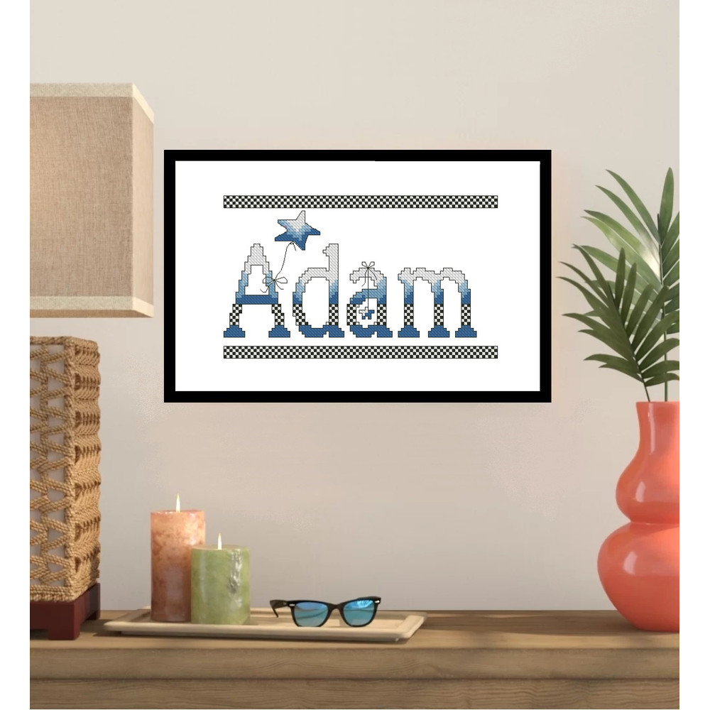Personalized 2125 218 Inch Name Cross Stitch Pattern 135 1