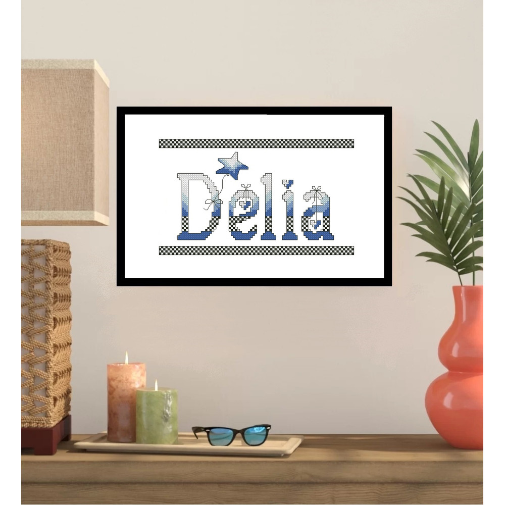 Personalized 2125 218 Inch Name Cross Stitch Pattern 135 3