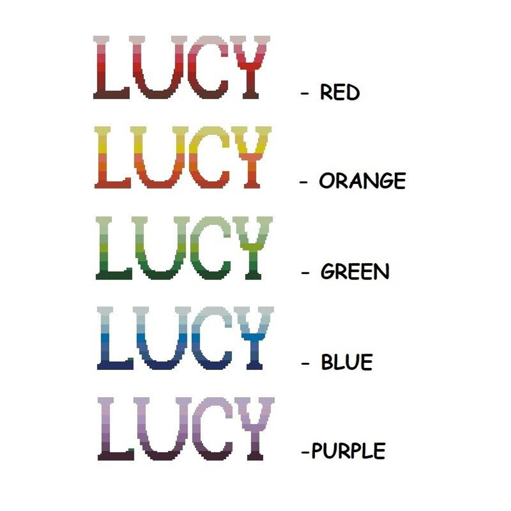 Personalized CAT Name Cross Stitch Pattern 291 5