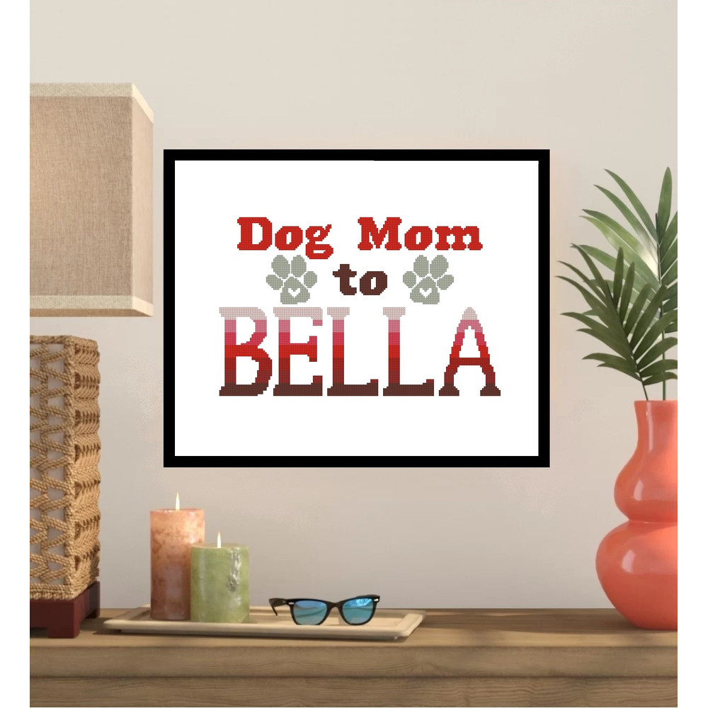 Personalized DOG Name Cross Stitch Pattern 290 2