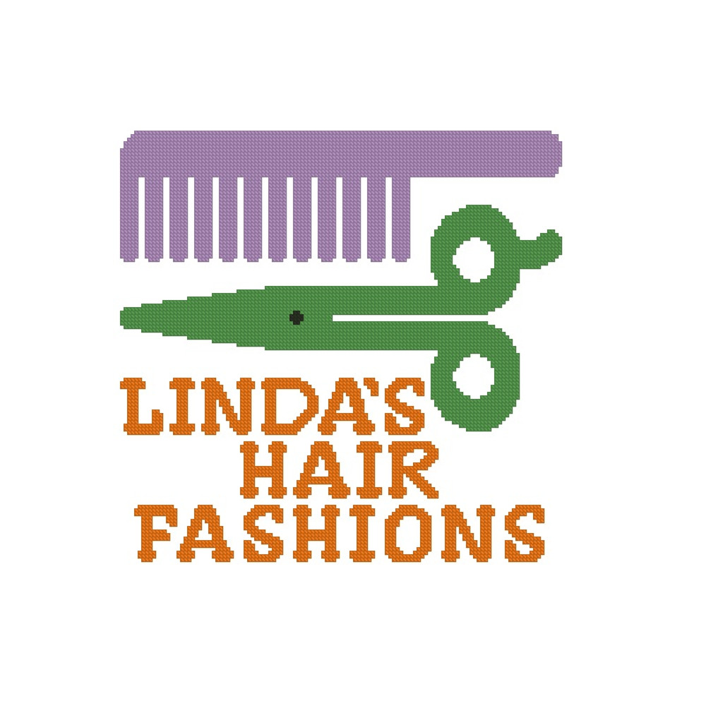 Personalized Hair Dresser Cross Stitch Pattern 388 1