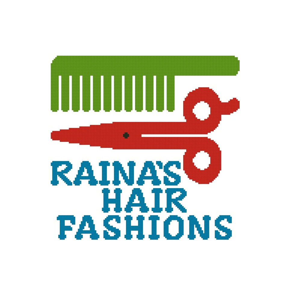 Personalized Hair Dresser Cross Stitch Pattern 388 2