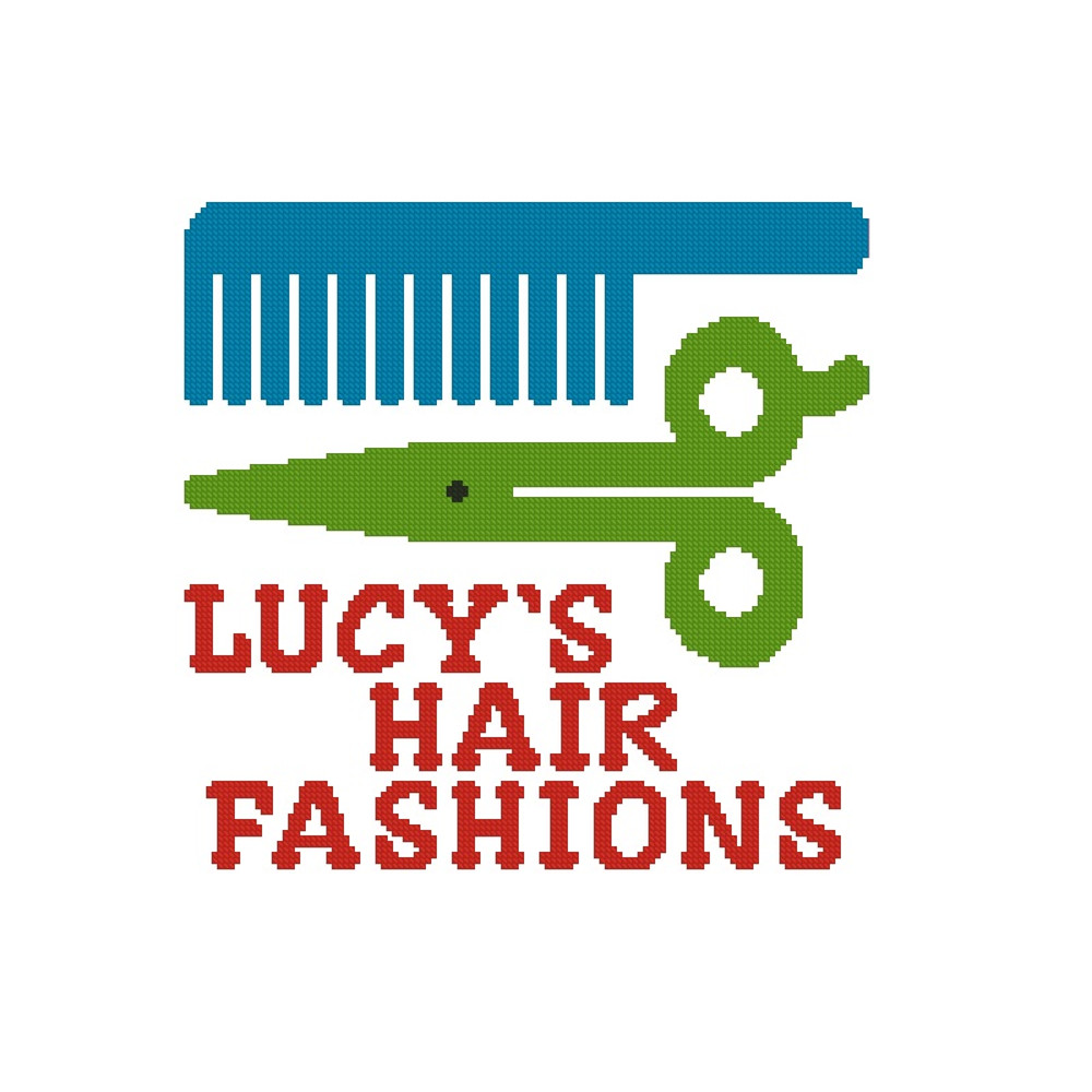 Personalized Hair Dresser Cross Stitch Pattern 388 3
