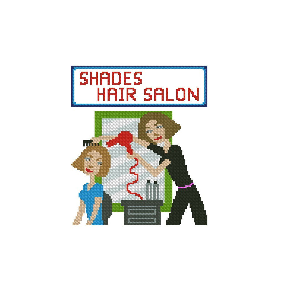 Personalized Hair Dresser Cross Stitch Pattern 390 2