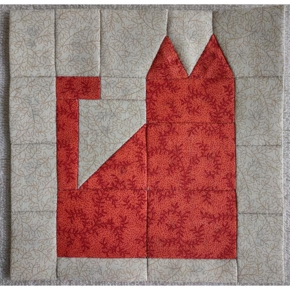 Cat EPP English Paper Piecing Block OC216 5