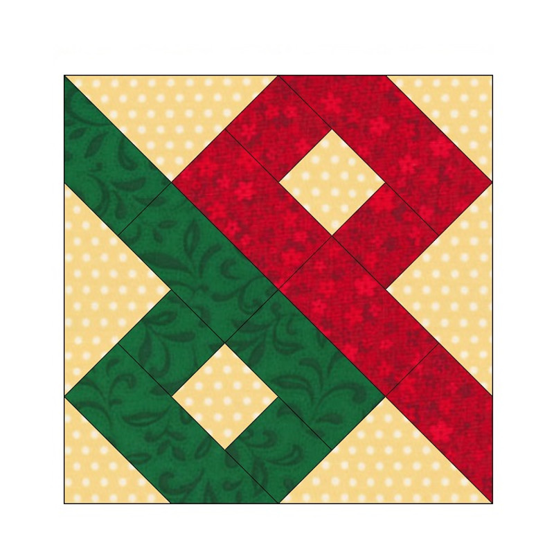 Chinese Puzzle EPP English Paper Piecing Block OC217 3