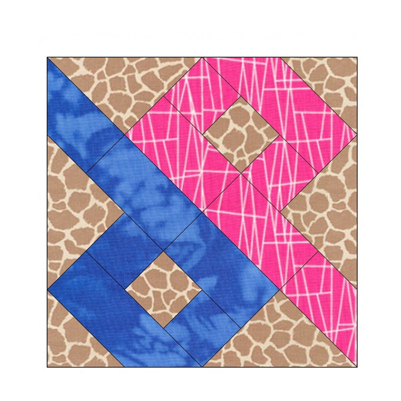 Chinese Puzzle EPP English Paper Piecing Block OC217 4