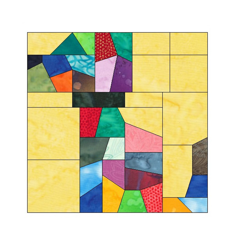 Crazy Dog EPP English Paper Piecing Block OC209 4