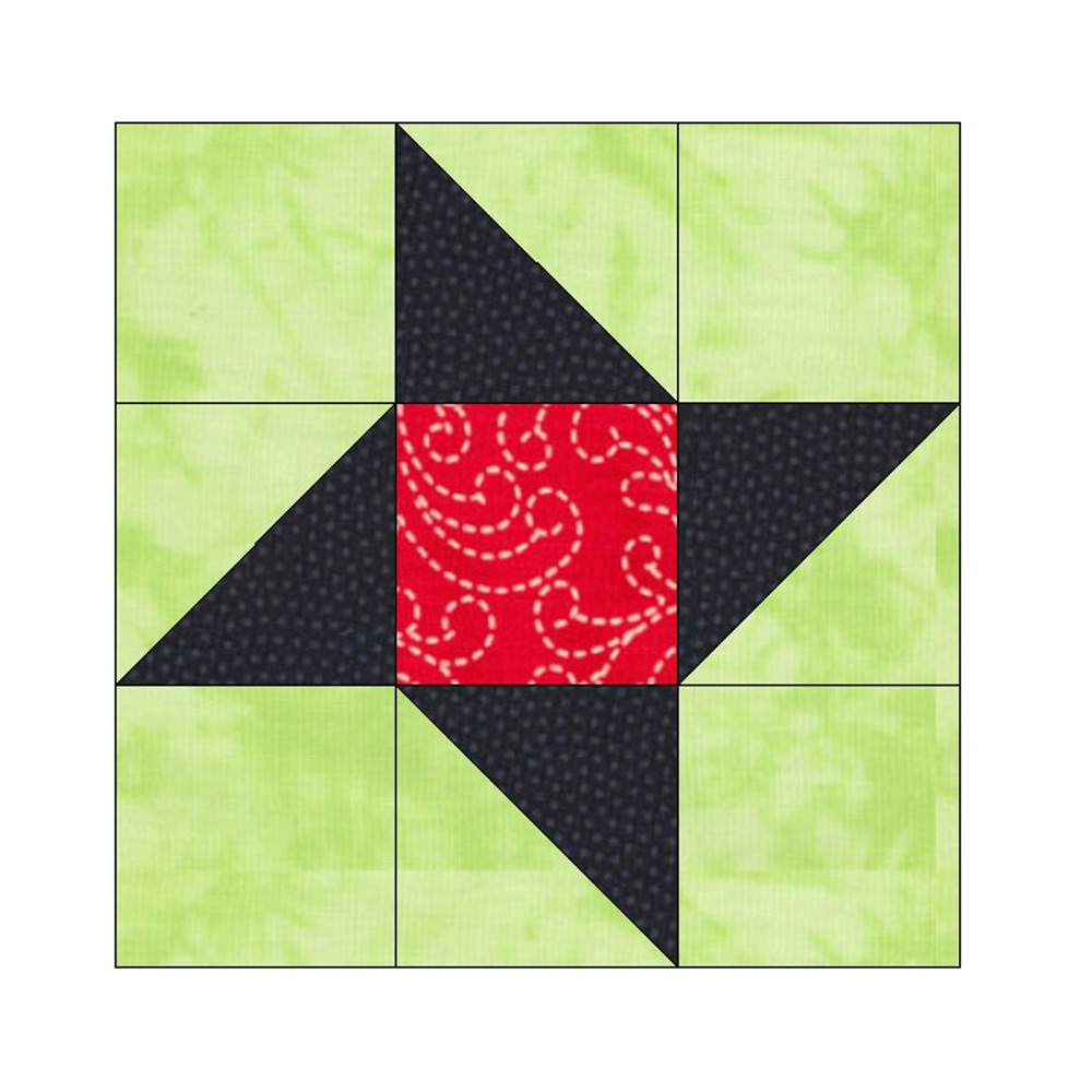 Friendship Star EPP English Paper Piecing Block OC204 1