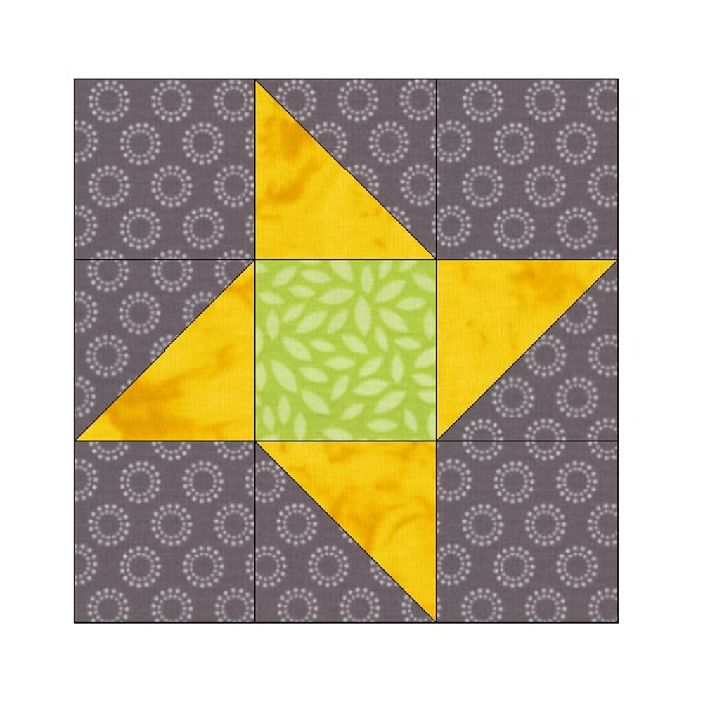 Friendship Star EPP English Paper Piecing Block OC204 2
