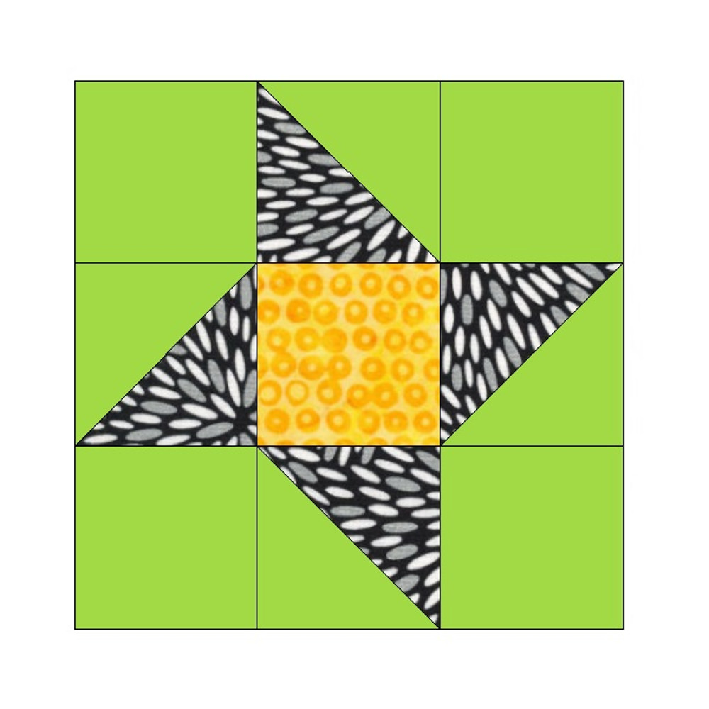 Friendship Star EPP English Paper Piecing Block OC204 4