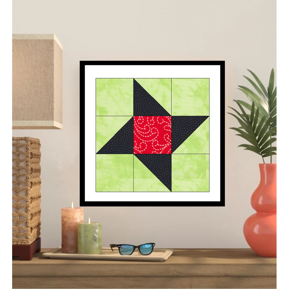 Friendship Star EPP English Paper Piecing Block OC204 0