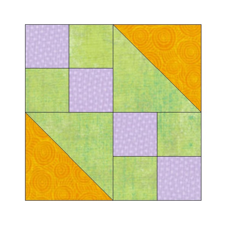 Hour Glass EPP English Paper Piecing Block OC201 2