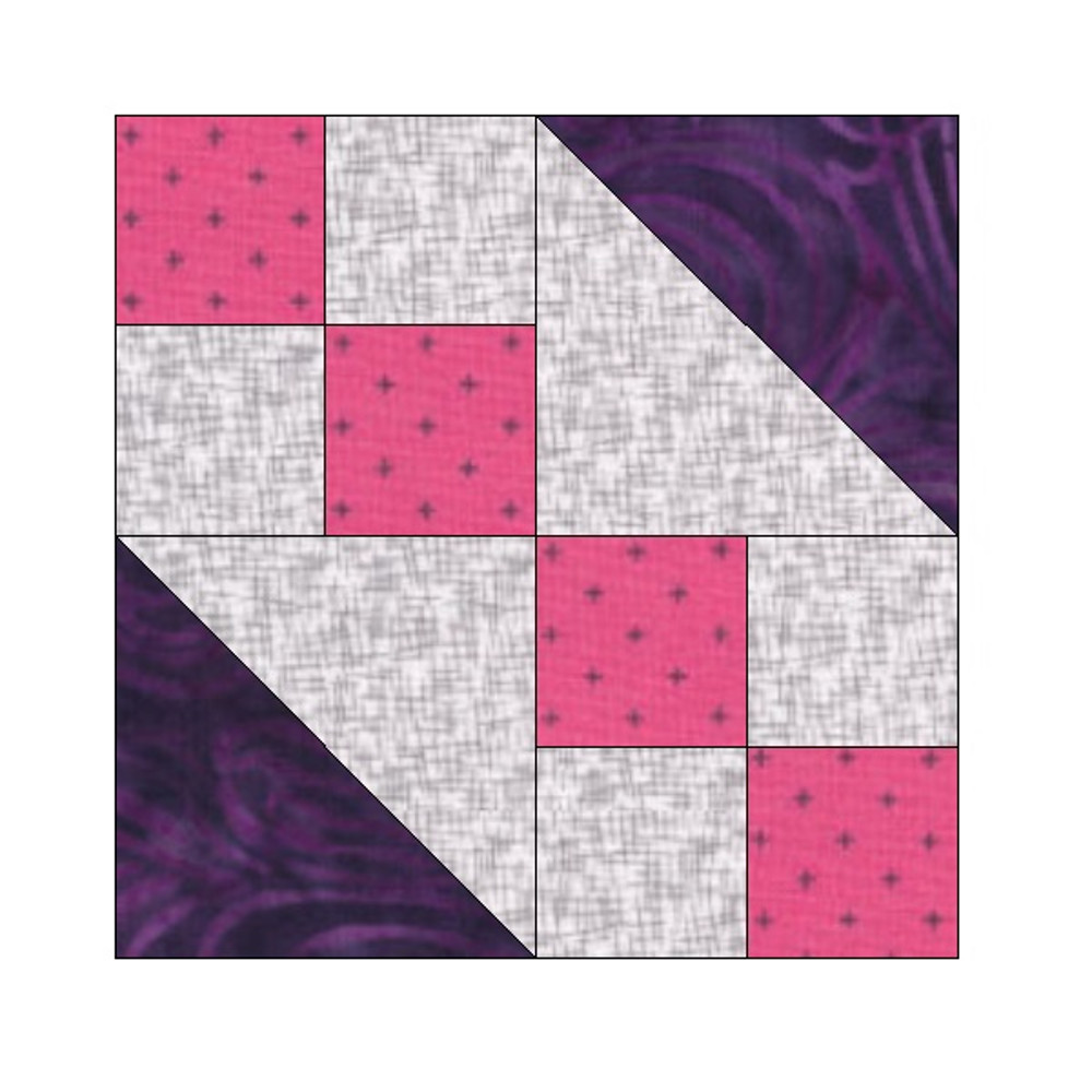 Hour Glass EPP English Paper Piecing Block OC201 1