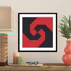 monkey wrench epp english paper piecing block -oc206