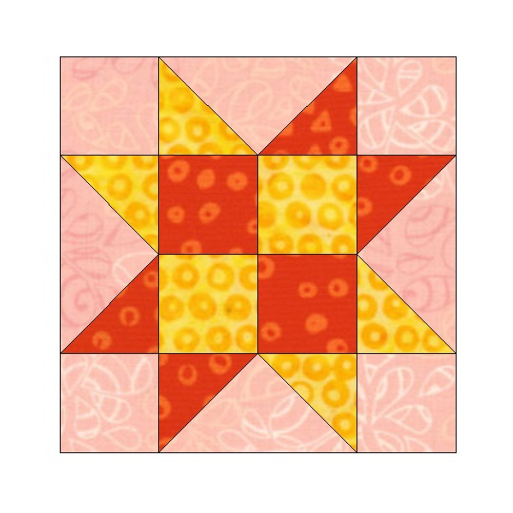 Square Star EPP English Paper Piecing Block OC450 4