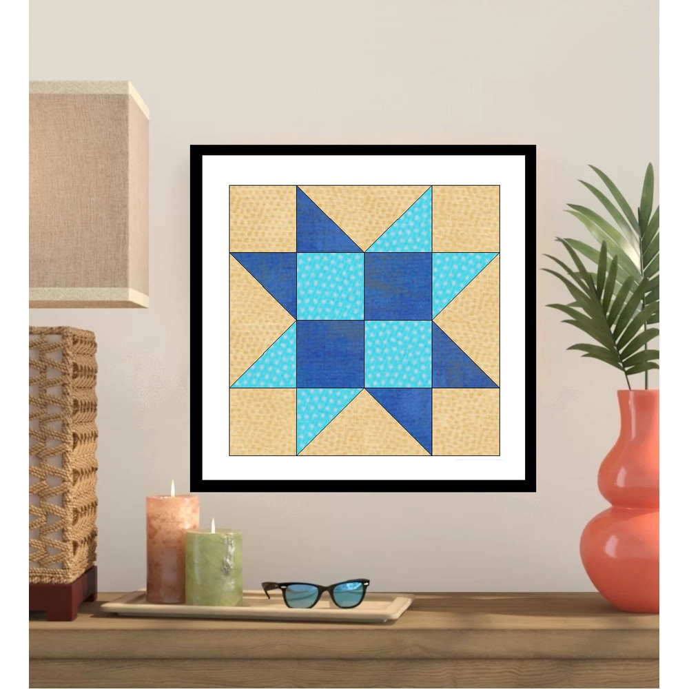 Square Star EPP English Paper Piecing Block OC450 0