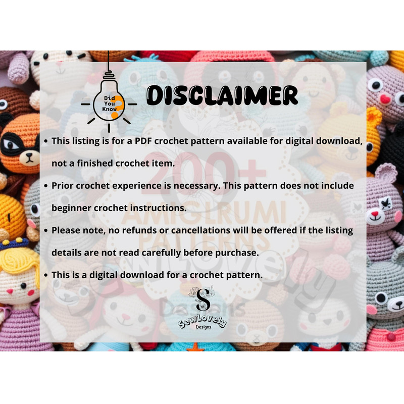 200 Amigurumi PDF Crochet Patterns For Beginner Friendly DIY 9