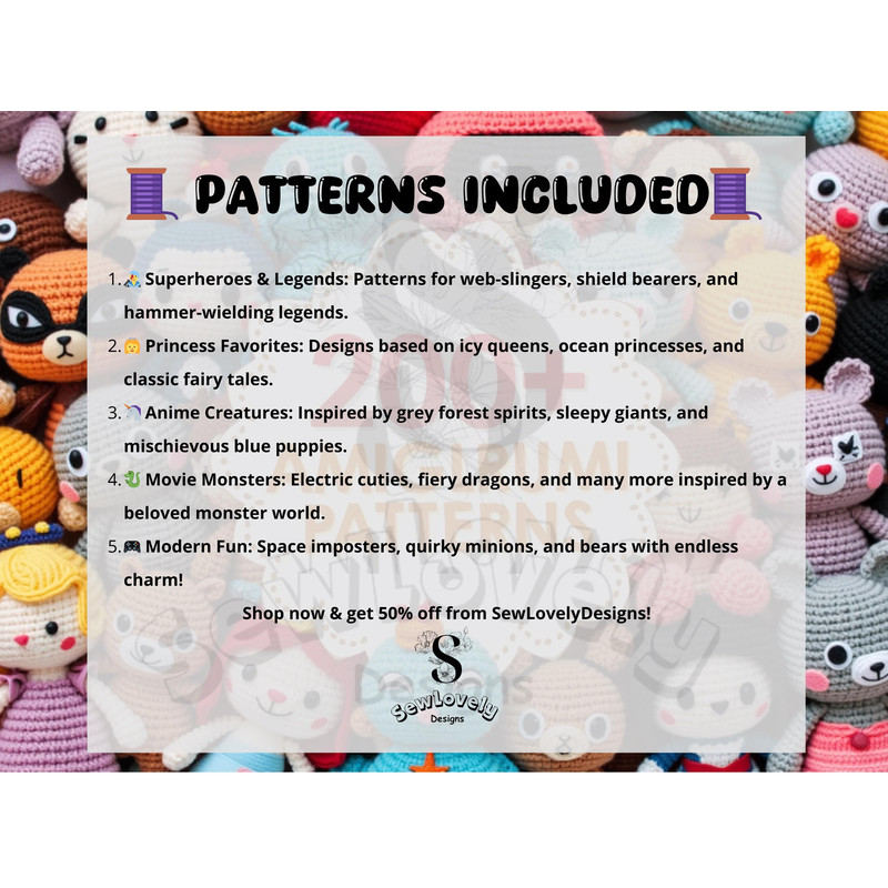 200 Amigurumi PDF Crochet Patterns For Beginner Friendly DIY 2