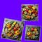Food Vegetables Grill Digital Illustration Three Pictures PNG File RAR Folder 0