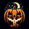Halloween Pumpkin Digital Image Four Pictures Illustration For Sublimation PNG File Zip Folder 2nd Option 3